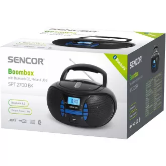SPT 2700 BK CU CD/MP3/USB/BT SENCOR