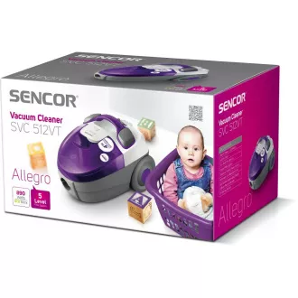 Aspirator fără sac SVC 512VT-EUE2 SENCOR Aspirator fără sac SVC 512VT-EUE2 SENCOR