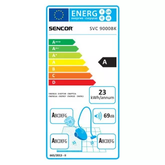 SVC 9000BK 4AAAA EcoPower aspirator SENCOR