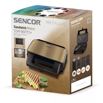 Aparat de făcut sandwichuri SSM 9977CH SENCOR