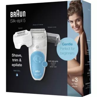 SILK-ÉPIL 5-605 BLUE EPILATOR BRAUN SILK-ÉPIL 5-605 BLUE EPILATOR BRAUN