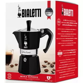 EXPRESS NEGRU 6P. CEAINIC MOKA BIALETTI