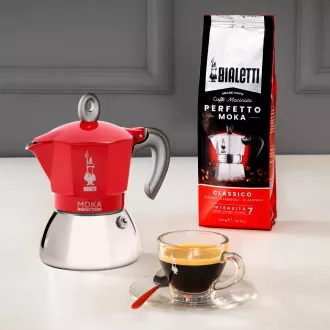INDUCȚIE CU VIERMI. 4P. OALĂ MOKA BIALETTI