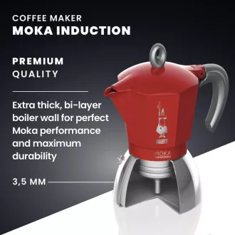INDUCȚIE CU VIERMI. 4P. OALĂ MOKA BIALETTI