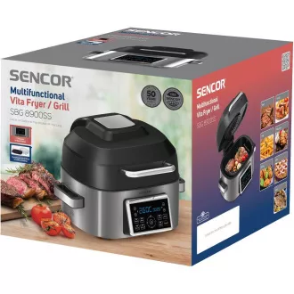 Friteuză/grătar multifuncțional SBG 8900SS SENCOR