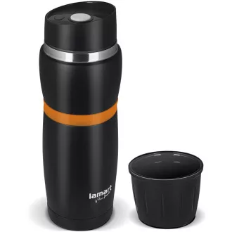 LT4054 CUPA THERMOSKA 480 NEGRU / PORTOCALIU LAMART