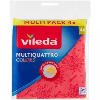 MULTIQUATTRO CULORI CÂRPĂ 4PCS VILEDA MULTIQUATTRO CULORI CÂRPĂ 4PCS VILEDA