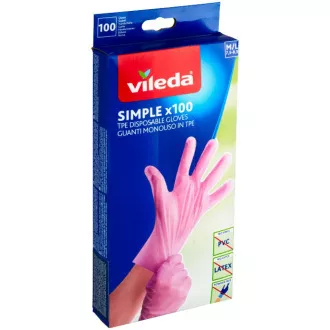 MĂNUȘI SIMPLE S/M 100PCS VILEDA