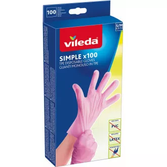 MĂNUȘI SIMPLE S/M 100PCS VILEDA