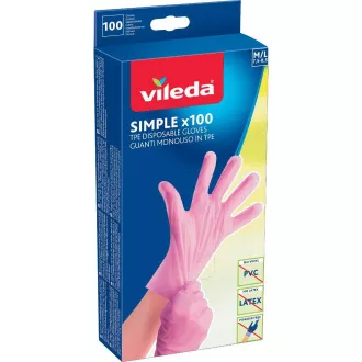 MĂNUȘI SIMPLE M/L 100PCS VILEDA