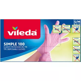MĂNUȘI SIMPLE M/L 100PCS VILEDA