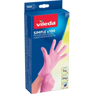 MĂNUȘI SIMPLE M/L 100PCS VILEDA