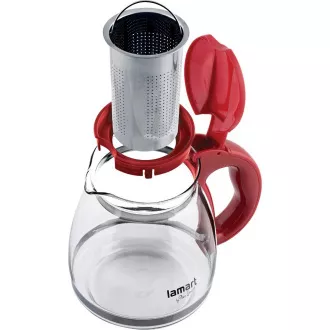 LT7074 CEAINIC 1,5L ROȘU VERRE LAMART LT7074 CEAINIC 1,5L ROȘU VERRE LAMART