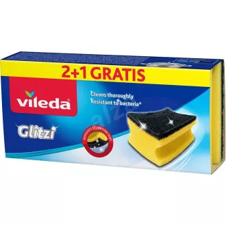 Burete de bucătărie GLITZI 2+1 buc. VILEDA Burete de bucătărie GLITZI 2+1 buc. VILEDA