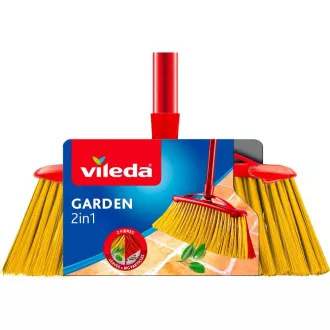 Mătură de grădină 2 în 1 pentru exterior, Vileda
