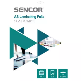 SLA FA3M150 Folie A3 150mic 25buc SENCOR