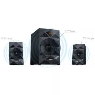 A180X PC repro 2.1 42W FM BT USB F&D
