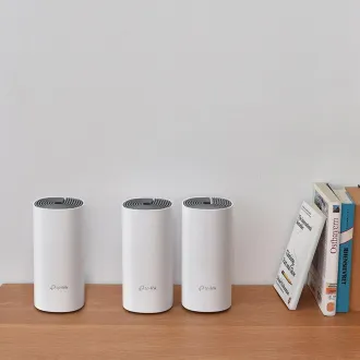 Sistem mesh WiFi Deco E4 cu 3 bucăți TP-LINK Sistem mesh WiFi Deco E4 cu 3 bucăți TP-LINK