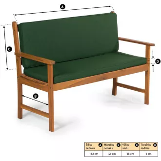 FDZN 9020 Capac de bancă verde. FIELDMANN
