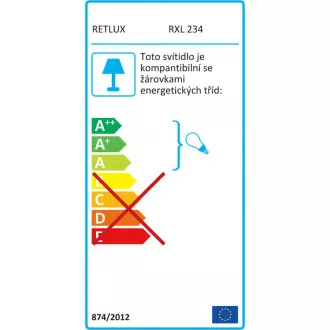 RXL 234 Lumânare de lumânare 7LED WW TM RETLUX
