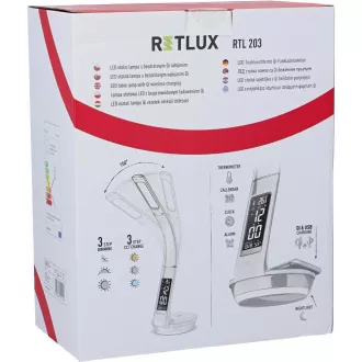 RTL 203 stm.LED lampă.albă Qi 6W RETLUX