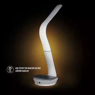 Lampă cu LED-uri RTL 204 stm.negru Qi 6W RETLUX