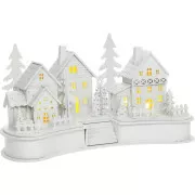 RXL 407 Village Village lemn alb cu 6 LED-uri RETLUX