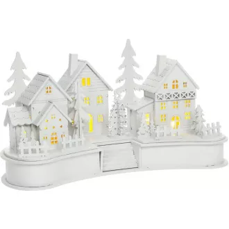 RXL 407 Village Village lemn alb cu 6 LED-uri RETLUX
