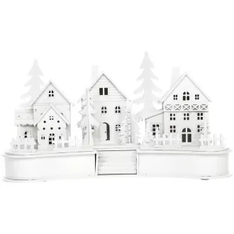 RXL 407 Village Village lemn alb cu 6 LED-uri RETLUX