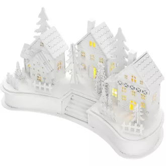 RXL 407 Village Village lemn alb cu 6 LED-uri RETLUX
