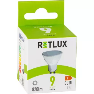 RLL 418 GU10 bec 9W CW RETLUX