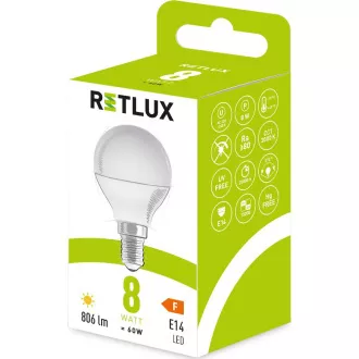 RLL 435 G45 G45 E14 miniG 8W WW RETLUX