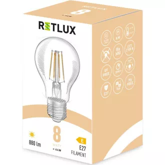Bec _RFL 402 Phil. A60 E27 8W WW RETLUX