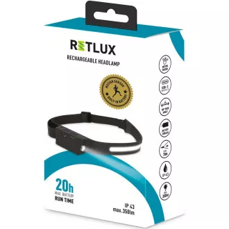 Lanternă frontală reîncărcabilă RPL 700 1W+3W RETLUX Lanternă frontală reîncărcabilă RPL 700 1W+3W RETLUX