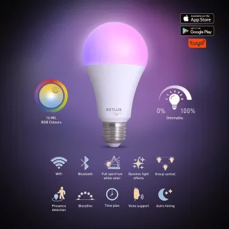 Bec RSH 104 A70 E27 14 W RGB CCT RETLUX