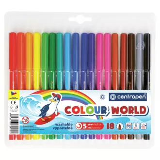 Marker Centropen 7550/18 18 culori 1mm