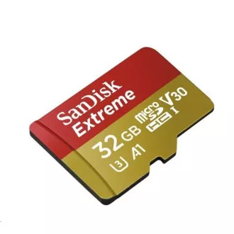Card SanDisk MicroSDHC 32GB Extreme (100MB/s, Clasa 10, UHS-I U3 V30) + adaptor Card SanDisk MicroSDHC 32GB Extreme (100MB/s, Clasa 10, UHS-I U3 V30) + adaptor