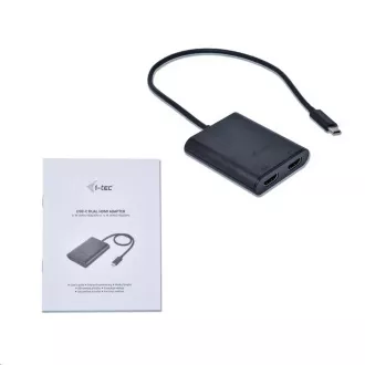 Adaptor video iTec USB-C la Dual HDMI
