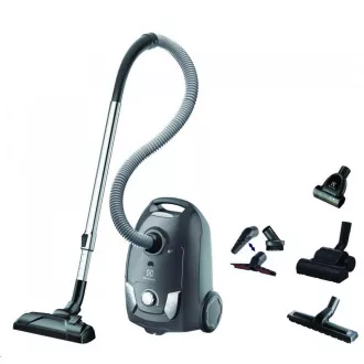 Aspirator cu sac Electrolux Easy Go EEG44IGM, 750 W, filtru lavabil, control de putere, tub telescopic, gri