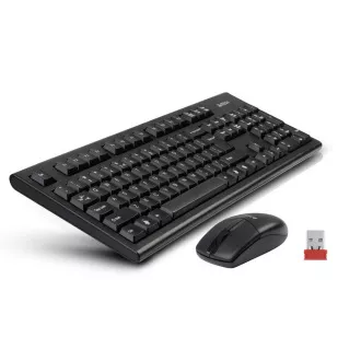 Set wireless A4tech 3100N tastatură + wireless Mouse optic V-Track, CZ/US, USB Set wireless A4tech 3100N tastatură + wireless Mouse optic V-Track, CZ/US, USB