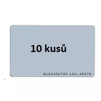Card ISO pachet de 10, RFID 125kHz EM4200, RO, numărul de etichetă imprimat pe card