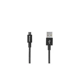 Cablu VERBATIM cablu Mirco B Cablu USB Sync & Charge 100cm negru 48863 autocolant O2