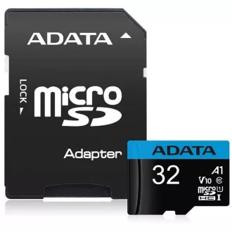 Card ADATA MicroSDHC 32GB UHS-I Clasa 10, A1 + adaptor SD, Premier