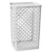 Coș de gunoi Katrin 40L 50x32x26,5cm suspendat cusut alb