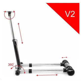 Wheel Stand Pro, suport de volan și pedale pentru Thrustmaster SPIDER, T80 / T100, T150, F458 / F430, roșu