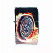 Brichetă pe benzină cu motiv de roată luminată