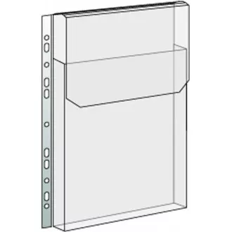 Capac 237x305x0.7mm pentru buzunar cataloage cu clapa balama euro transparenta 165mic 10buc
