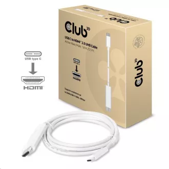 Cablu Club3D USB tip C activ la HDMI 2.0 4K60Hz UHD, 1,8 m
