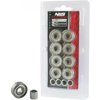 Rulmenți de înlocuire NEX ABEC-9 RS Carbon în cutie, 8 bucăți