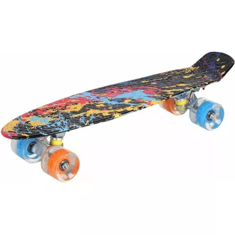 Pennyboard ENERO SPLASH, 56 cm cu roți cu LED-uri